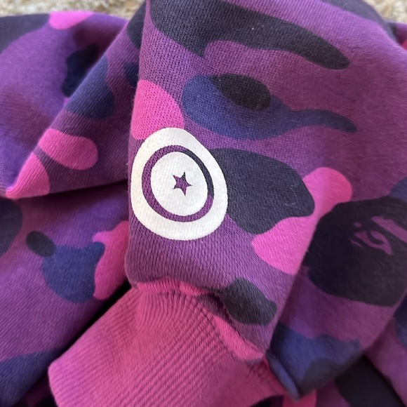 BAPE PONR hoodie :color purple :size L - Picture 6 of 6